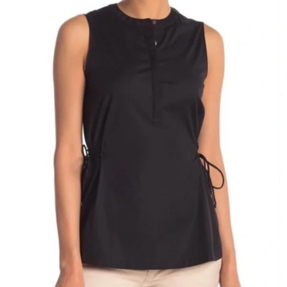 Theory Tops - THEORY Sleeveless Tied Popover